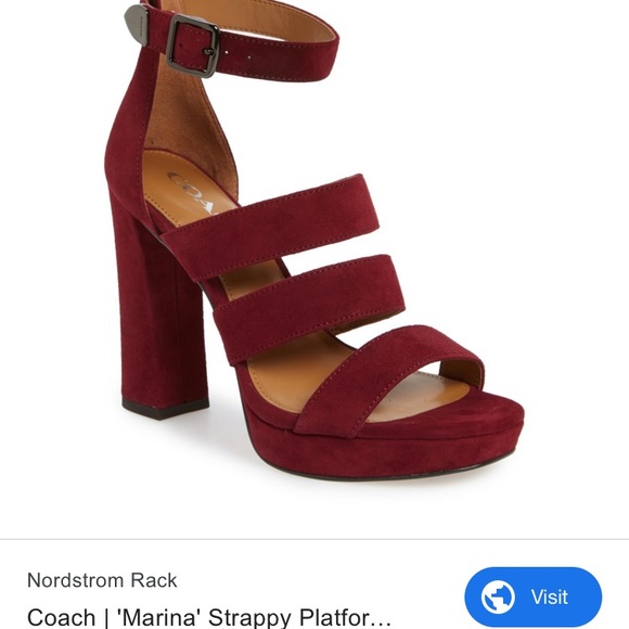 Coach suede Marina Strappy Sandal - Picture 1 of 4